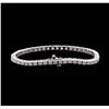 Image 2 : 4.70 ctw Diamond Tennis Bracelet - 14KT White Gold