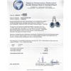 Image 3 : 11.53 ctw Dyed Sapphire and Diamond Earrings - 14KT White Gold