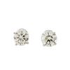 Image 1 : 1.41 ctw Diamond Stud Earrings - 14KT White Gold