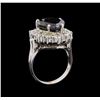 Image 4 : 7.97 ctw Black Diamond Ring - 14KT White Gold