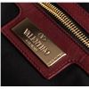 Image 4 : Valentino Garavani Rockstud Handle Burgundy Leather Tote Bag