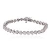 Image 1 : 14KT White Gold 7.60 ctw Diamond Tennis  Bracelet