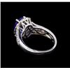 Image 3 : 14KT White Gold 2.88 ctw Tanzanite and Diamond Ring