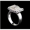 Image 4 : 0.72 ctw Diamond Ring - 14KT White Gold