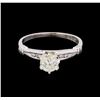 Image 2 : 14KT White Gold 0.54 ctw Diamond Ring