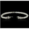 Image 3 : 14KT White Gold 6.72 ctw Diamond Tennis Bracelet