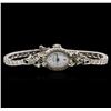 Image 1 : Hamilton 14KT White Gold Diamond Vintage Ladies Watch