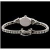 Image 2 : Hamilton 14KT White Gold Diamond Vintage Ladies Watch