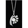 Image 1 : 1.29 ctw Diamond Pendant - 14KT White Gold