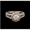Image 2 : 14KT White Gold 1.77 ctw Diamond Ring