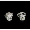 Image 1 : 1.18 ctw Diamond Stud Earrings - 14KT White Gold