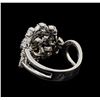 Image 3 : 14KT White Gold 0.86 ctw Diamond Ring