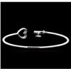 Image 2 : 0.15 ctw Diamond Bracelet - 14KT White Gold