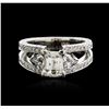 Image 2 : 18KT White Gold 2.73 ctw Diamond Ring