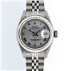 Image 1 : Rolex Stainless Steel Slate Grey Roman DateJust Ladies Watch
