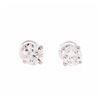 Image 1 : 1.04 ctw Diamond Stud Earrings - 14KT White Gold