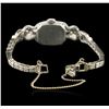 Image 3 : Hamilton 14KT White Gold 1.00 ctw Diamond Ladies Vintage Watch