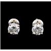 Image 1 : 1.40 ctw Diamond Stud Earrings - 14KT White Gold