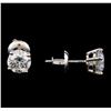 Image 2 : 1.40 ctw Diamond Stud Earrings - 14KT White Gold