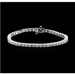 4.70 ctw Diamond Tennis Bracelet - 14KT White Gold