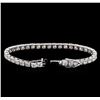 Image 3 : 18KT White Gold 14.97 ctw Diamond Tennis Bracelet