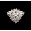 Image 2 : 1.42 ctw Diamond Ring - 14KT White Gold