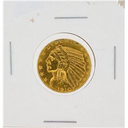 1910 $5 Indian Head Half Eagle Gold Coin