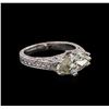 Image 2 : 3.80 ctw Diamond Ring - Platinum