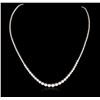 Image 2 : 14KT White Gold 8.53 ctw Diamond Necklace