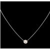 Image 2 : 0.57 ctw Diamond Necklace - 14KT Two-Tone Gold