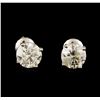 Image 1 : 2.08 ctw Diamond Stud Earrings - 14KT White Gold