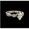 Image 1 : 1.30 ctw Diamond Ring - 18KT White Gold