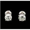 Image 1 : 1.42 ctw Diamond Stud Earrings - 14KT White Gold