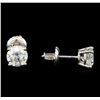 Image 2 : 1.42 ctw Diamond Stud Earrings - 14KT White Gold
