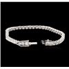 Image 3 : 14KT White Gold 7.22 ctw Diamond Tennis Bracelet