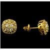 Image 2 : 1.05 ctw Diamond Earrings - 14KT Yellow Gold