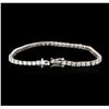 Image 3 : 14KT White Gold 5.04 ctw Diamond Tennis Bracelet