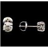 Image 2 : 1.03 ctw Diamond Stud Earrings - 14KT White Gold