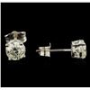 Image 2 : 0.92 ctw Diamond Solitaire Earrings - 14KT White Gold