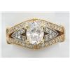 Image 1 : 2.25 ctw Diamond Ring - 14KT Yellow Gold