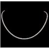 Image 1 : 14KT White Gold 16.16 ctw Diamond Necklace