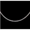 Image 2 : 14KT White Gold 16.16 ctw Diamond Necklace