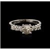 Image 2 : 14KT White Gold 0.86 ctw Diamond Ring
