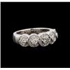 Image 1 : 14KT White Gold 0.67 ctw Diamond Ring