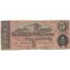Image 1 : 1864 $5 Confederate States of America Bank Note
