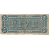 Image 2 : 1864 $5 Confederate States of America Bank Note