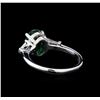 Image 3 : 1.91 ctw Emerald and Diamond Ring - 14KT White Gold