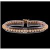 Image 1 : 14KT Rose Gold 2.57 ctw Diamond Tennis Bracelet