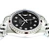 Image 2 : Rolex Stainless Steel Black Diamond and Ruby DateJust Men's Watch