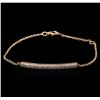 Image 1 : 0.54 ctw Diamond Bracelet - 14KT Rose Gold